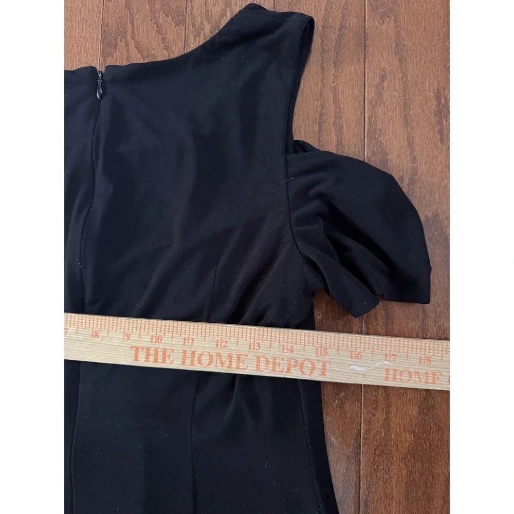 Calvin Klein Black Cold Shoulder Sheath Dress Women's 14‎ Minimalist